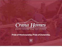 Tablet Screenshot of cranahomes.com